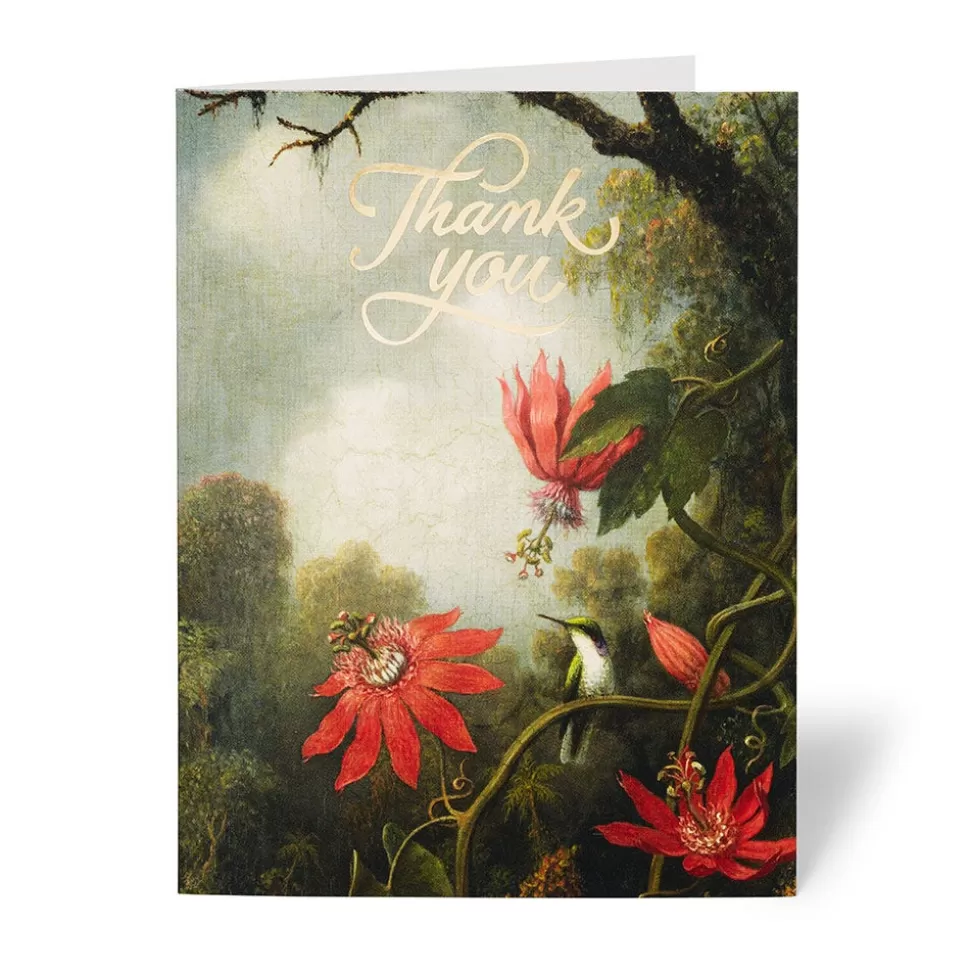 Tarjetas de Agradecimiento con Flores Americanas - Juego de Notas del Museo Metropolitano