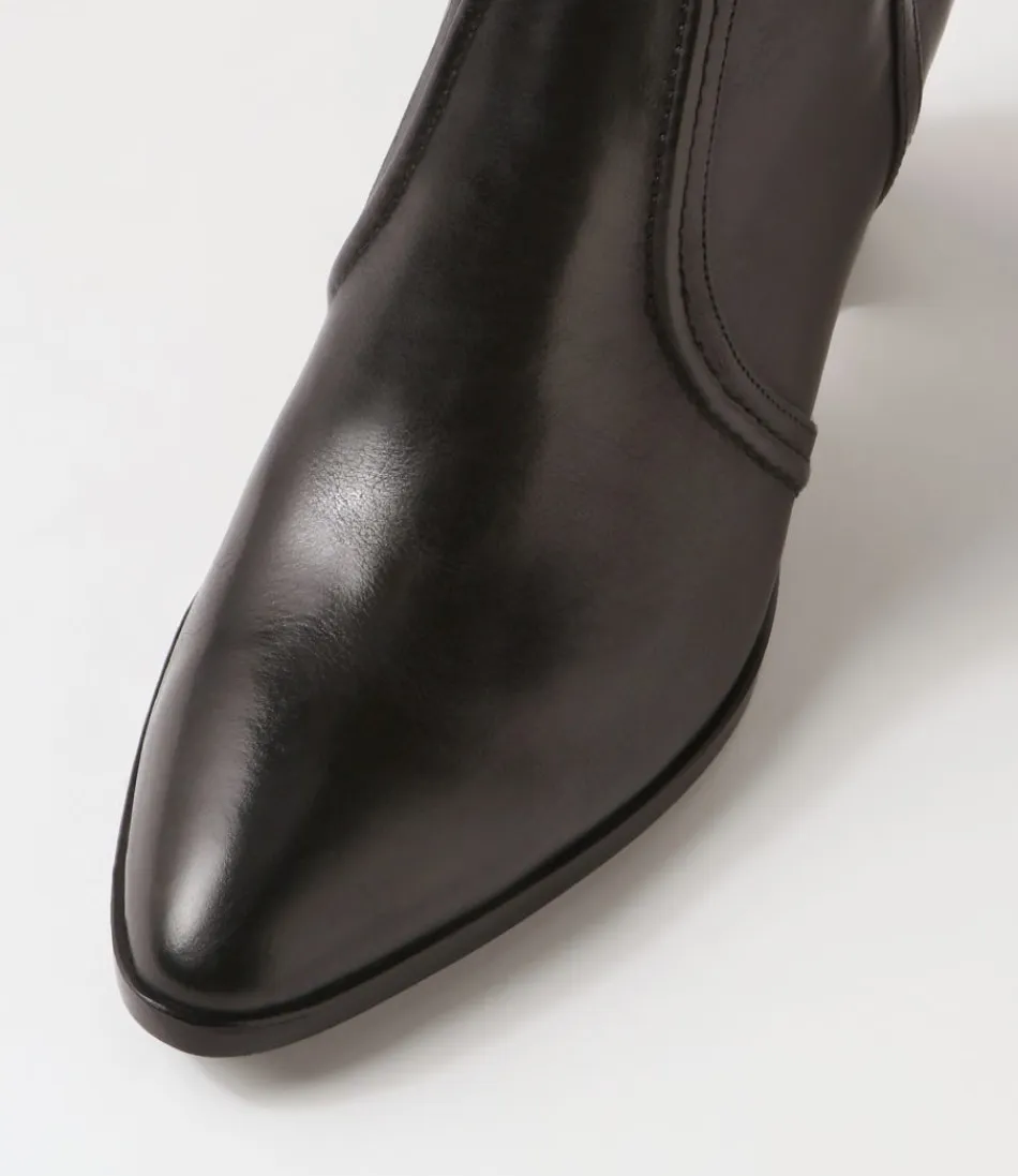 Botas Elegantes DJANGO & JULIETTE - Ammies en Cuero Negro, Altas Hasta la Rodilla para Mujer