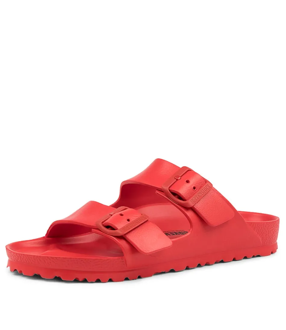 BIRKENSTOCK Arizona - Chanclas Cómodas para Mujer en Rojo Vibrante | Material Eva Duradero y Diseño Ergonómico