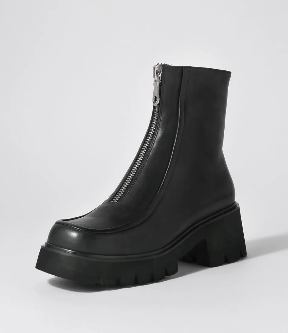 Botines Django y Juliette para Mujer - Cuero Negro de Alta Calidad, Diseño Bilbay Casual con Detalles en Tobillo