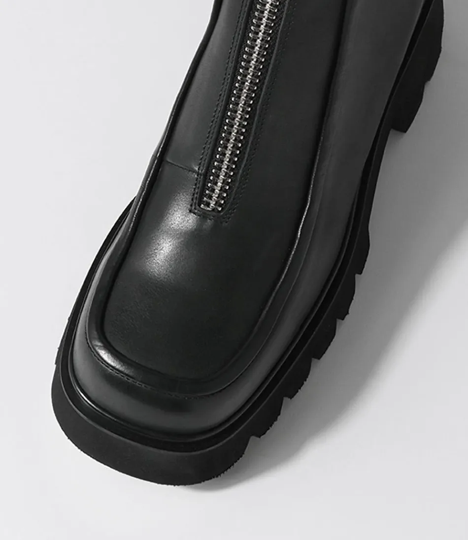 Botines Django y Juliette para Mujer - Cuero Negro de Alta Calidad, Diseño Bilbay Casual con Detalles en Tobillo