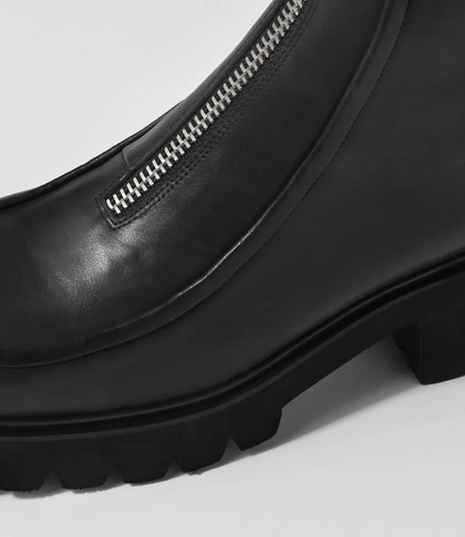 Botines Django y Juliette para Mujer - Cuero Negro de Alta Calidad, Diseño Bilbay Casual con Detalles en Tobillo