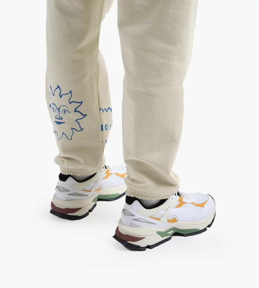 CARNE BOLLENTE - Joggers Amor por los Huesos en Beige Natural | Pantalones Casuales de Algodón