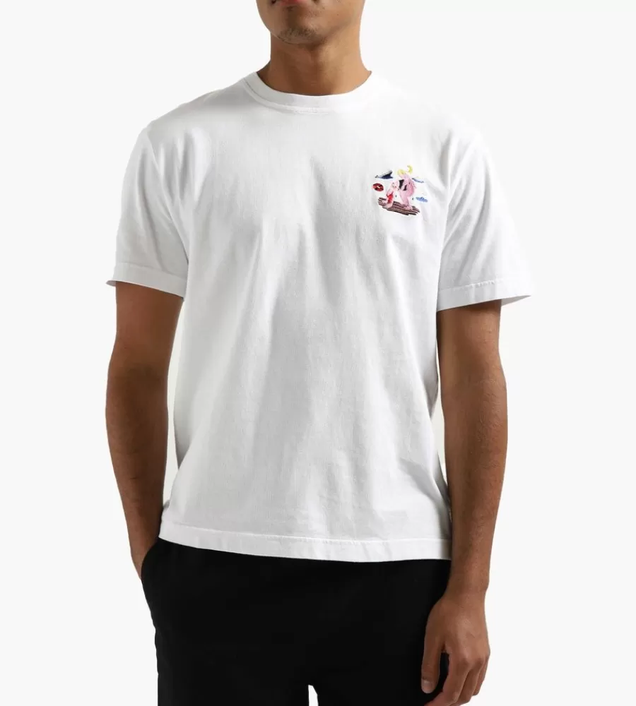 Camiseta CARNE BOLLENTE Blanca - Diseño Sinking Deep en Algodón Premium