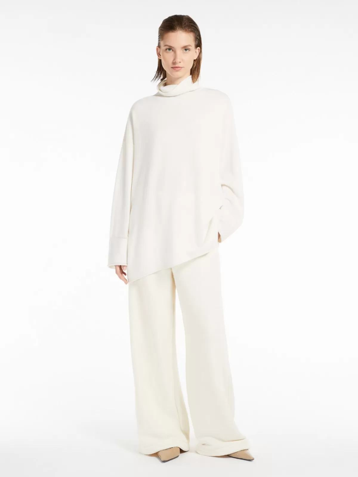 Suéter de cuello alto Max Mara en cachemira y seda - Prenda tejida de lujo suave