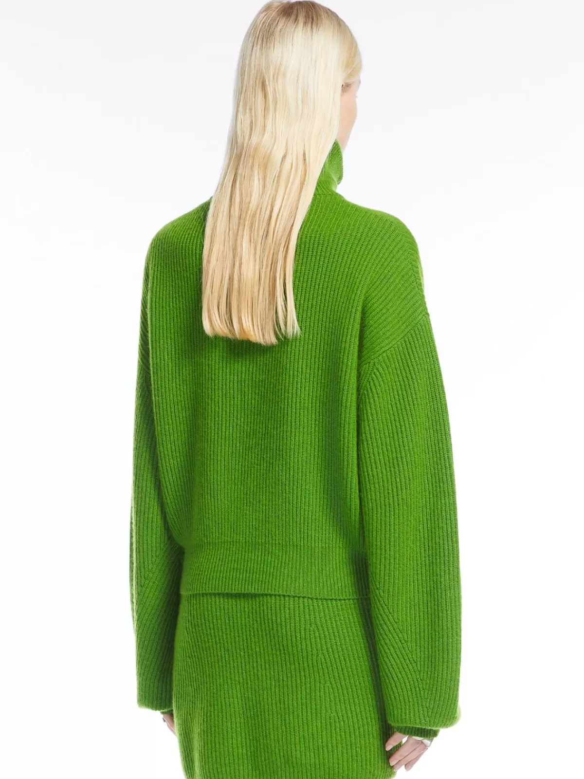 Chaqueta de punto Max Mara en mezcla de cachemira - Verde esmeralda suave