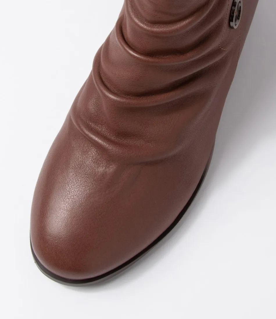 Botines Tobilleros Cerinas en Cuero Chocolate - Calzado Ultra Suave para Mujer, Estilo Cómodo con Diseño Acogedor