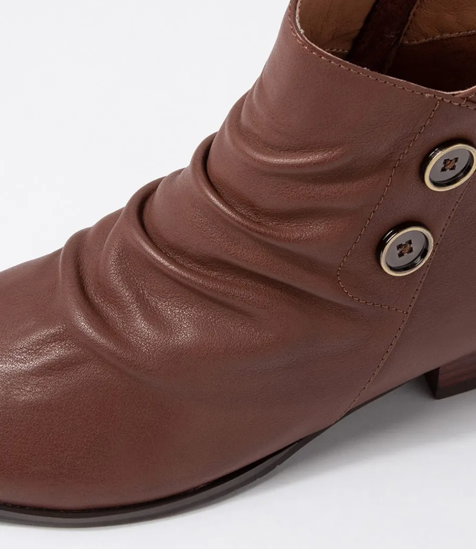 Botines Tobilleros Cerinas en Cuero Chocolate - Calzado Ultra Suave para Mujer, Estilo Cómodo con Diseño Acogedor