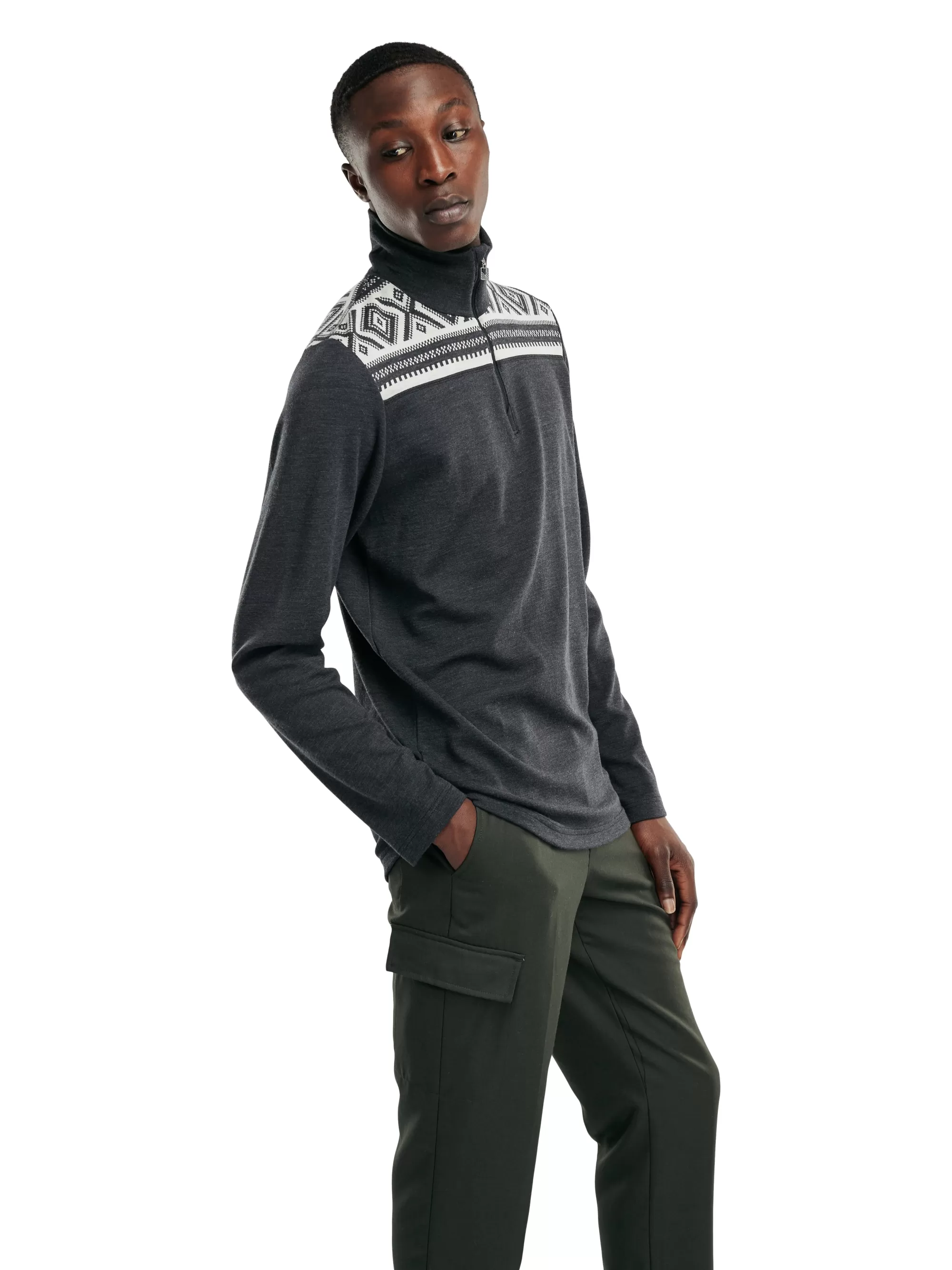 Suéter Cortina para Hombre en Lana Merino Ultra Suave - Diseño Esencial de Dale of Norway