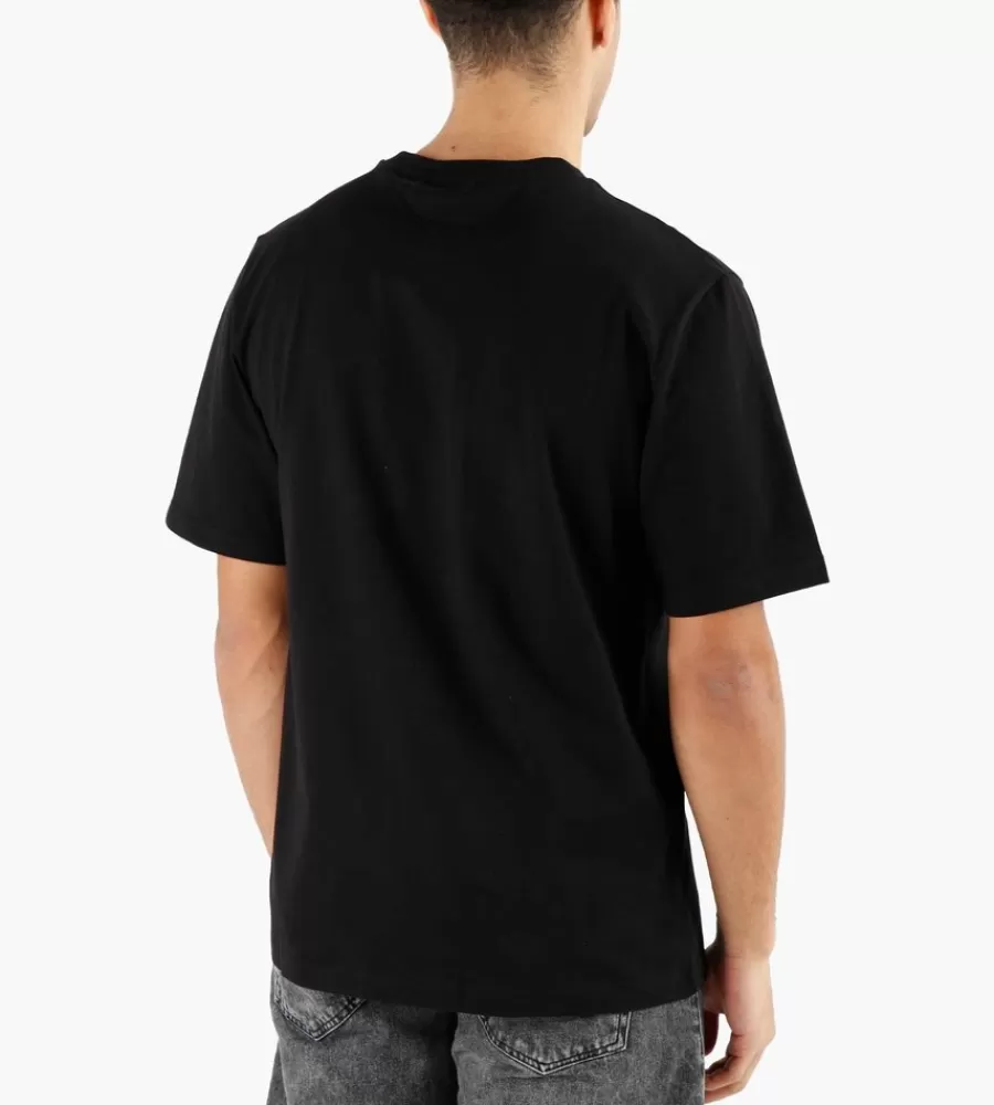 Camiseta de Corte Circular Daily Paper en Negro - Estilo Urbano Unisex