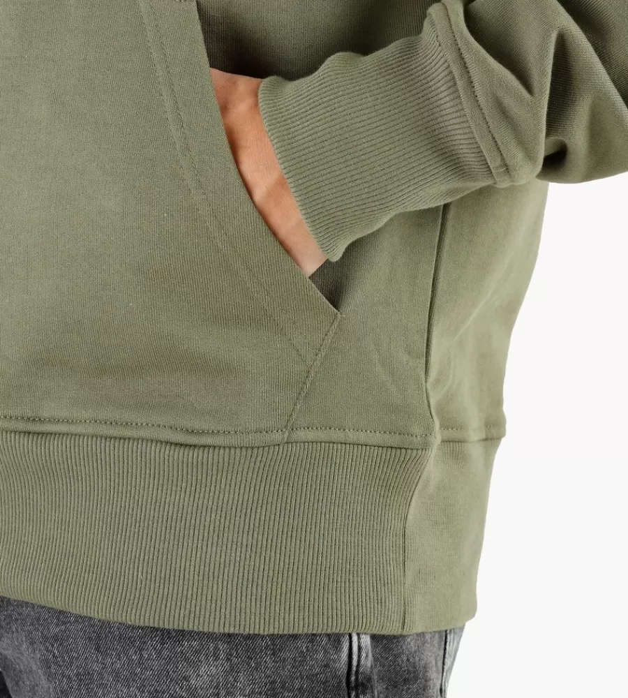 Sudadera Elevin Verde Trébol - Estilo Casual de Daily Paper con Detalles en Capucha