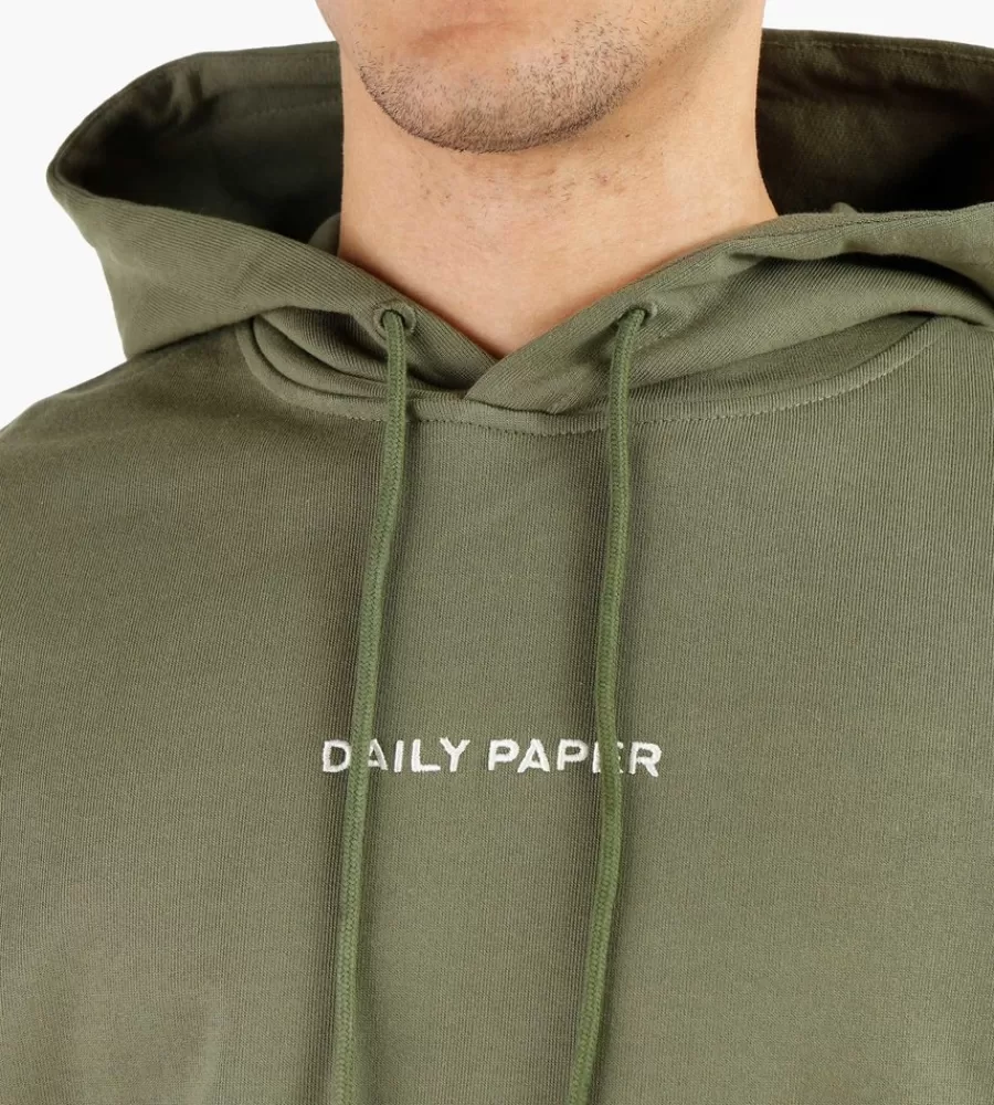 Sudadera Elevin Verde Trébol - Estilo Casual de Daily Paper con Detalles en Capucha