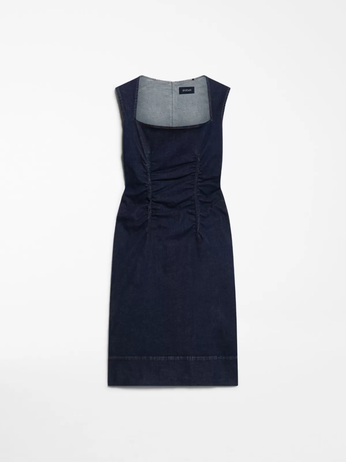 Vestido vaquero clásico de Max Mara en tono noche intensa - Diseño atemporal en denim premium