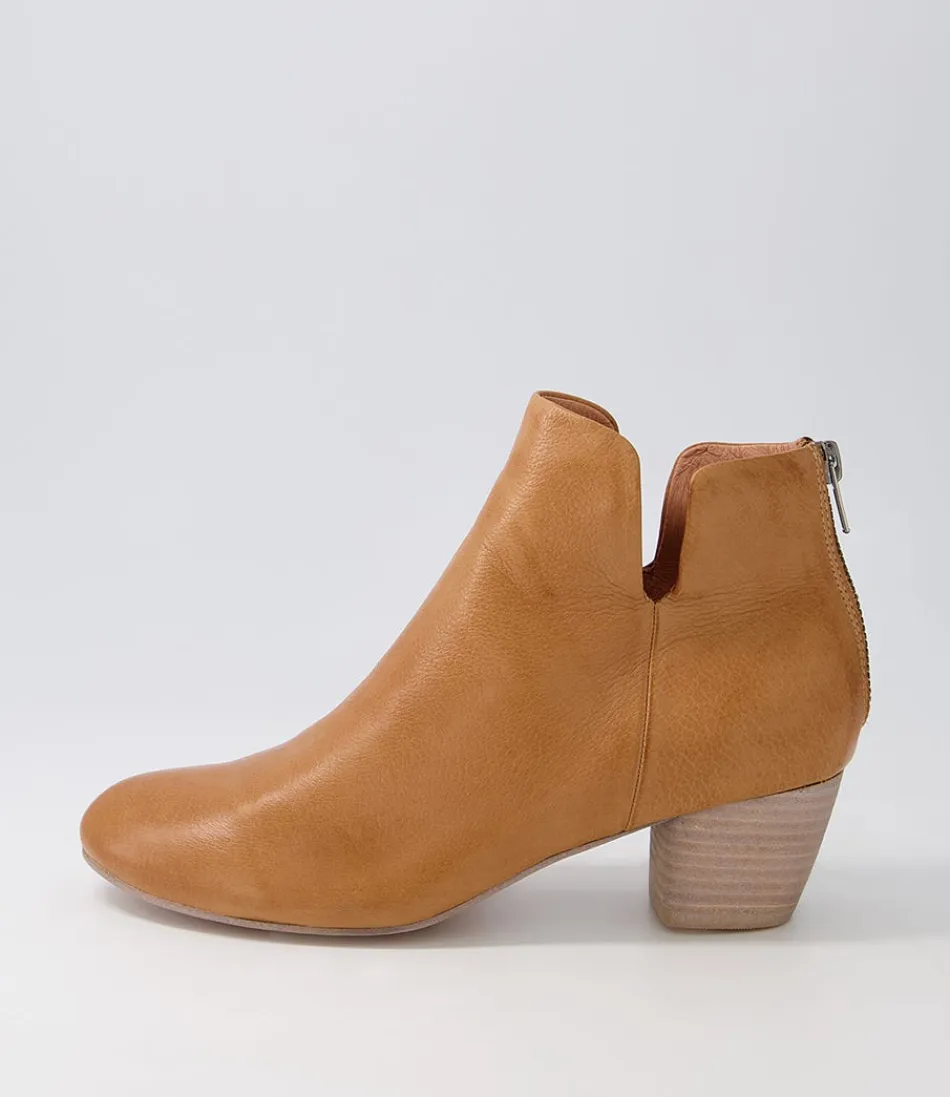 Botines Tobilleros DJANGO & JULIETTE para Mujer - Cuero Marrón Caoba Oscuro - Estilo Versátil con Detalles Envejecidos