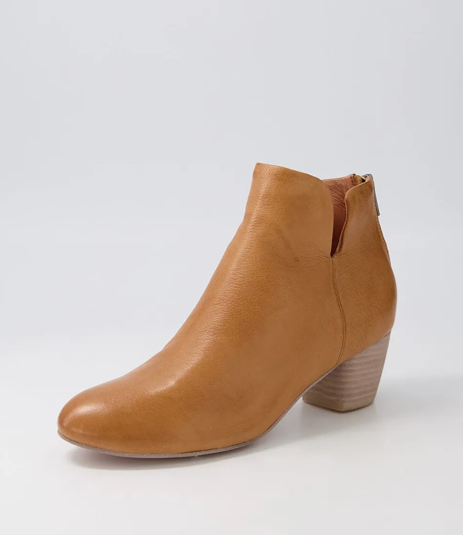 Botines Tobilleros DJANGO & JULIETTE para Mujer - Cuero Marrón Caoba Oscuro - Estilo Versátil con Detalles Envejecidos