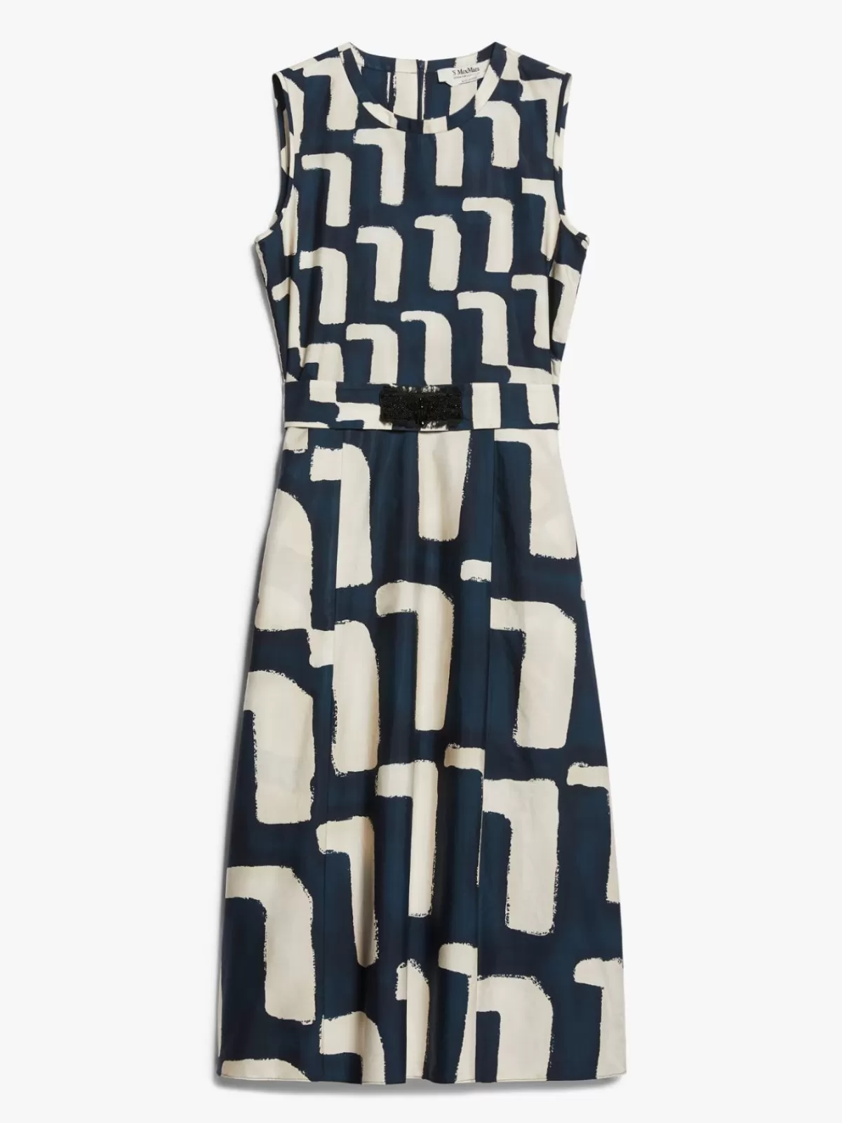 Vestidos | Modelo Max Mara en popelina estampada tono crema natural