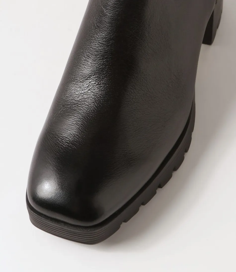 Botas Chelsea Juliette & Django para Mujer - Ante Negro Dunkan, Diseño Elegante y Cómodo