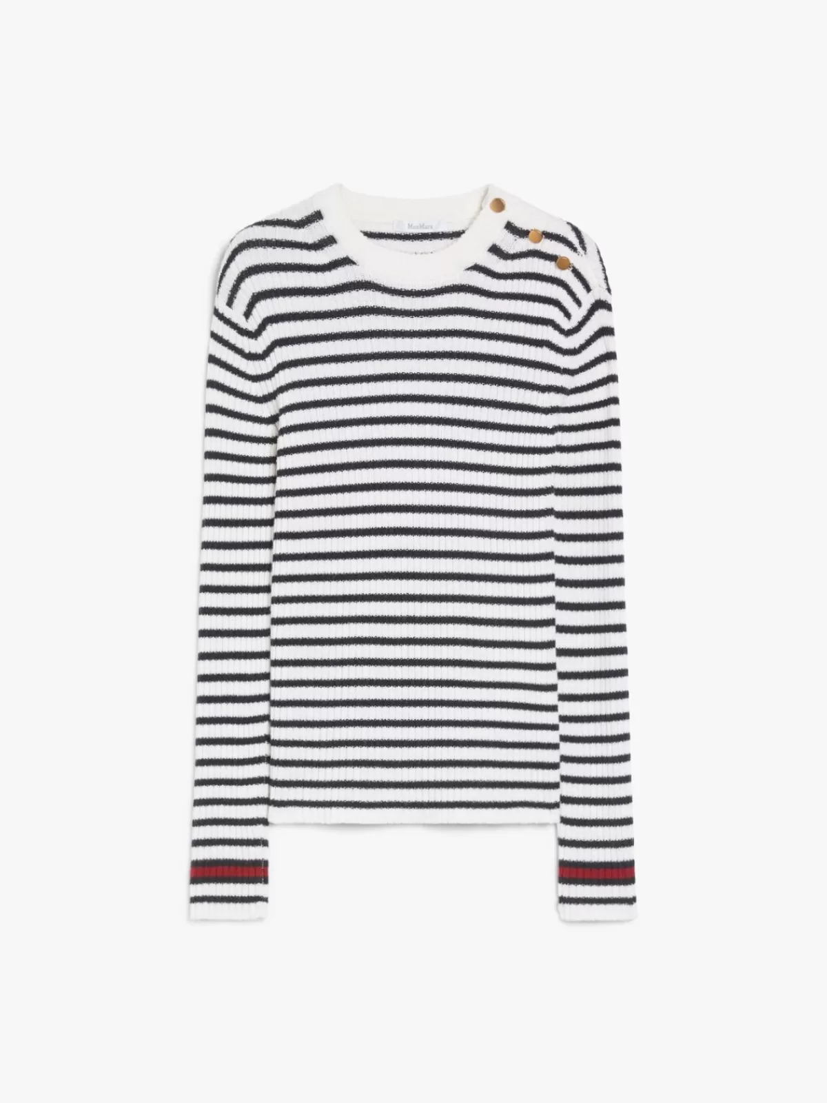 Súeter clásico de lana Max Mara - Corte entallado en blanco hueso