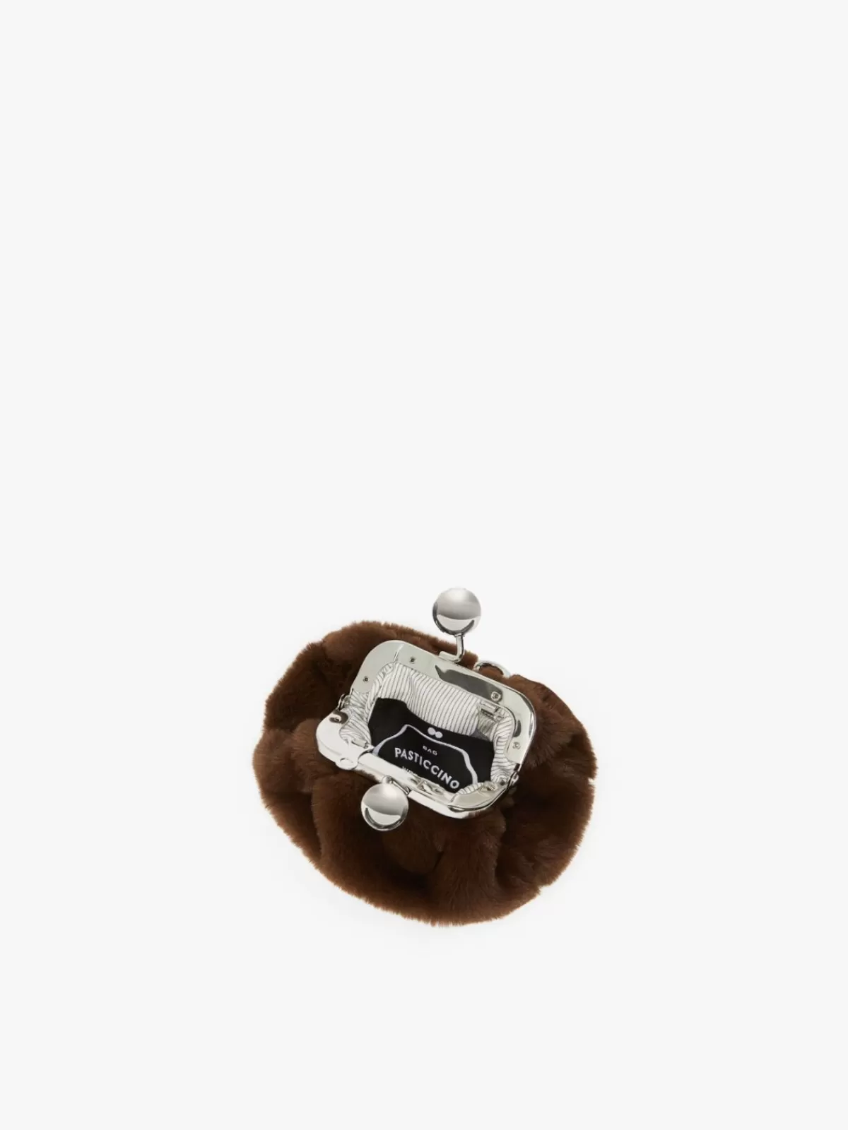 Bolso Nano Pasticcino Max Mara - Funda Portátil con Acabado Peluche en Tono Tabaco