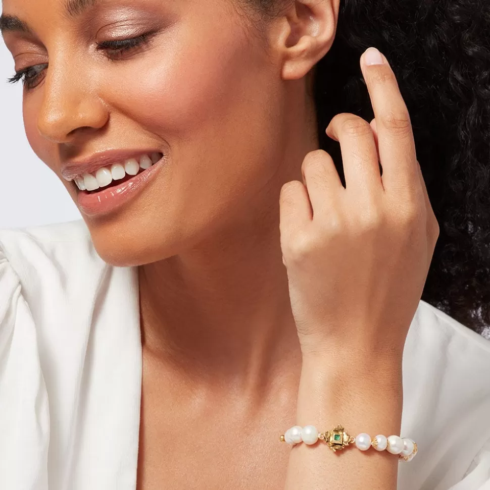 Pulsera Elegante Amor Francés - Detalles Dorados | Colección The Met Store