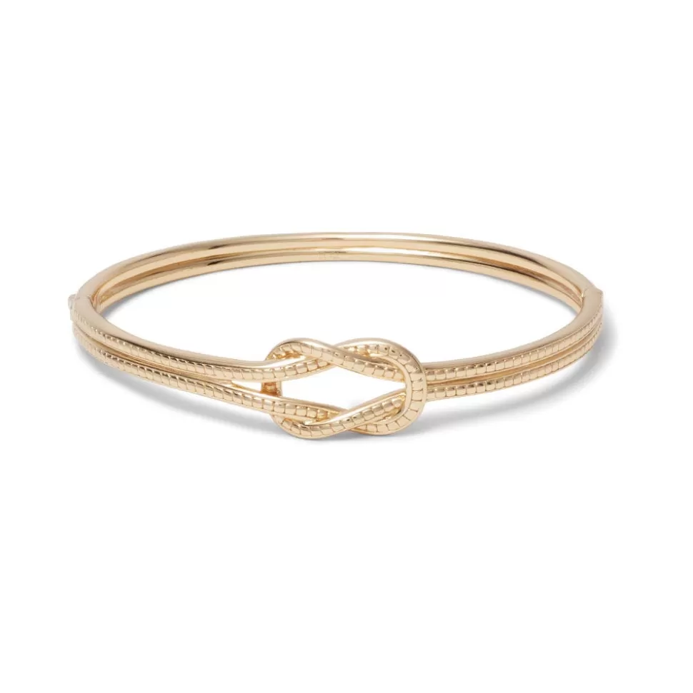Pulsera Articulada con Nudo de Hércules - Diseño Exclusivo de The Met | Brazalete Seguro con Mecanismo de Bisagra, Joyería Inspirada en la Mitología Griega
