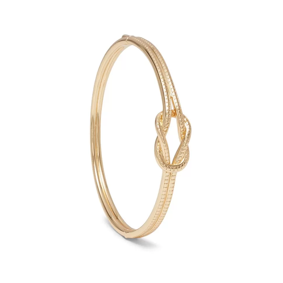 Pulsera Articulada con Nudo de Hércules - Diseño Exclusivo de The Met | Brazalete Seguro con Mecanismo de Bisagra, Joyería Inspirada en la Mitología Griega