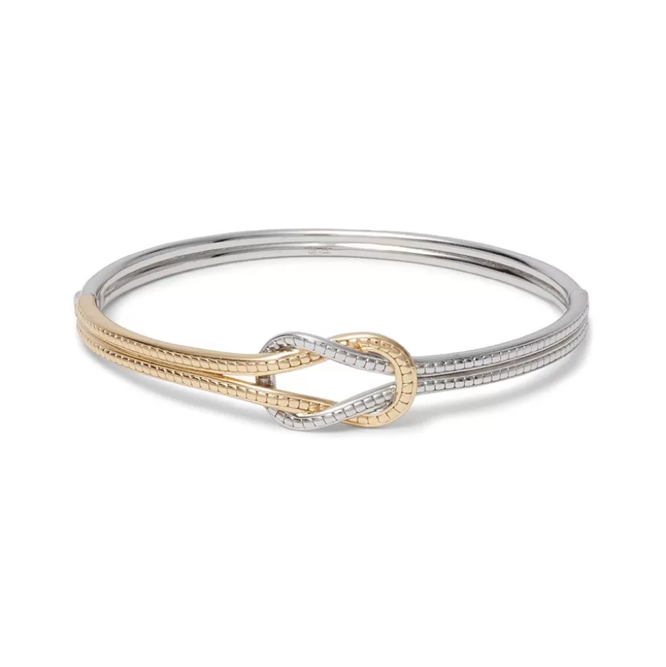 Pulsera Articulada con Nudo de Hércules - Diseño Exclusivo de The Met | Brazalete Seguro con Mecanismo de Bisagra, Joyería Inspirada en la Mitología Griega