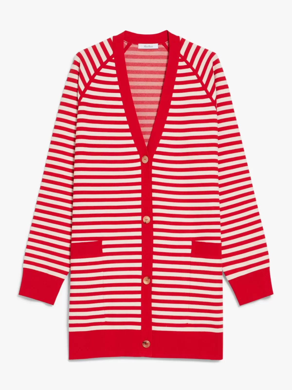 Chaqueta de punto Max Mara en jacquard de viscosa - Rojo intenso para un estilo elegante