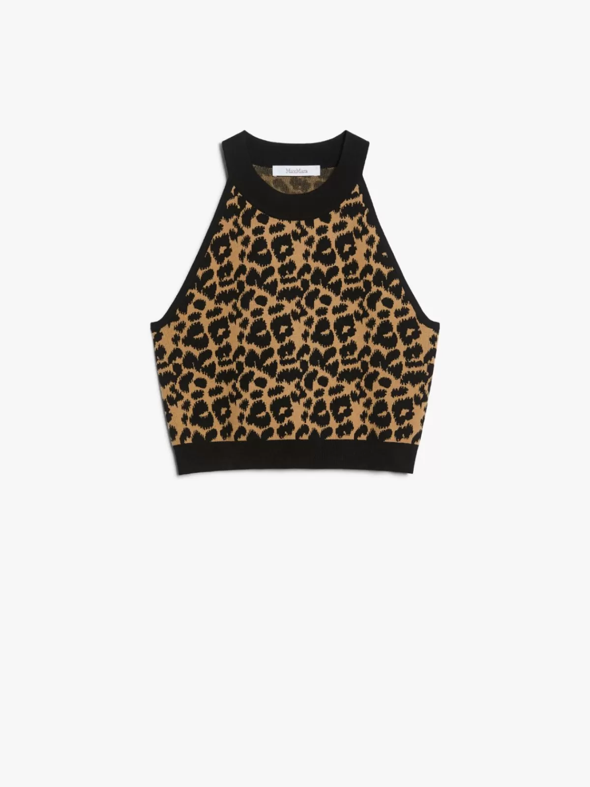 Max Mara Suéter Clásico en Hilo Jacquard - Tono Negro