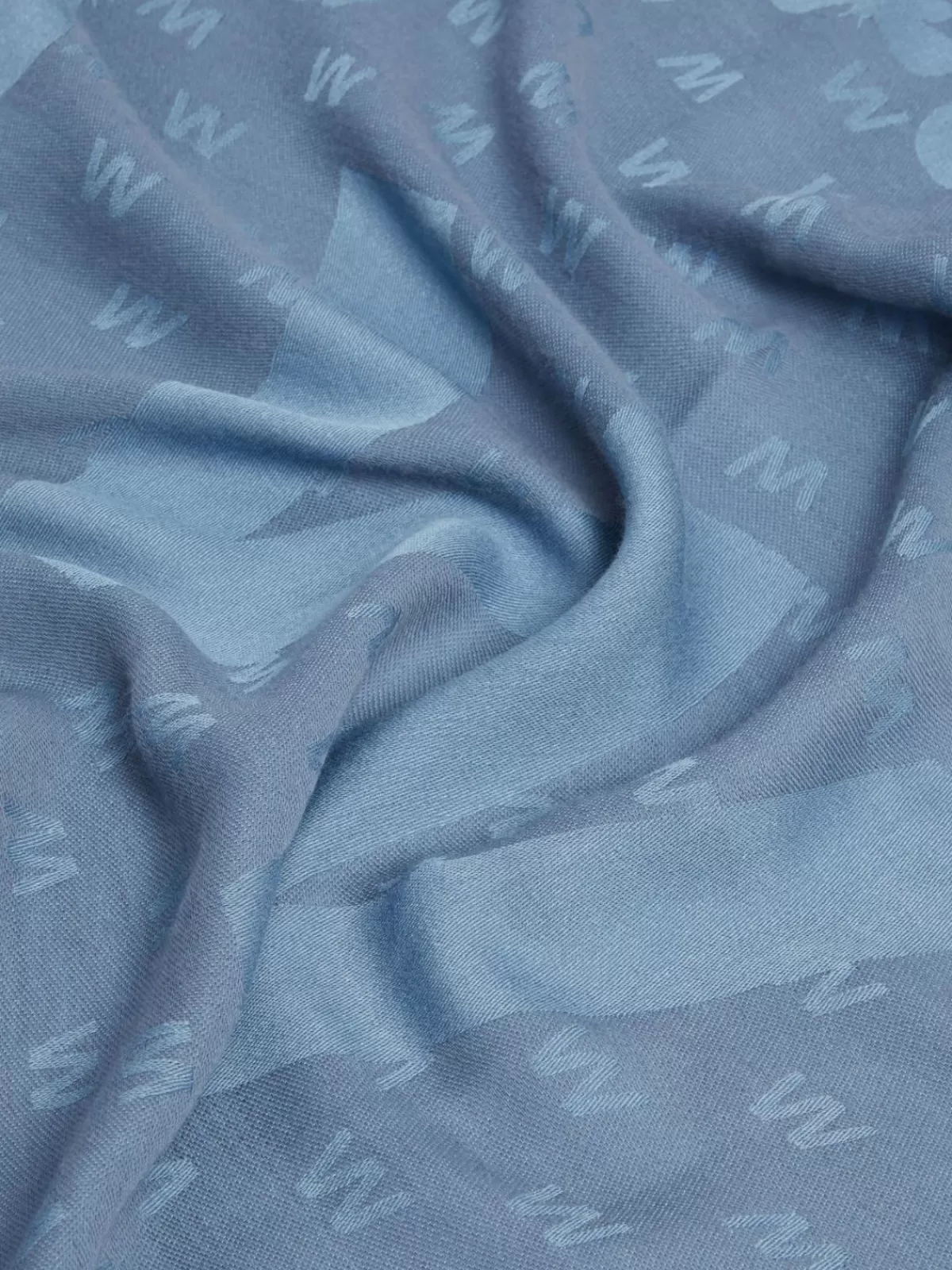 Bufanda Jacquard de Viscosa y Lana Max Mara - Tonos Azul Cielo para Estilo Contemporáneo