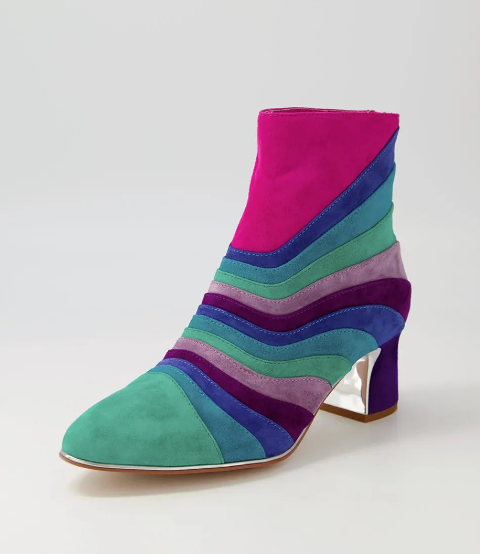 Botines Tobilleros Jatalie para Mujer - Estilo Django & Juliette en Tono Púrpura Multicolor 

(Observación: He utilizado variaciones léxicas naturales como 