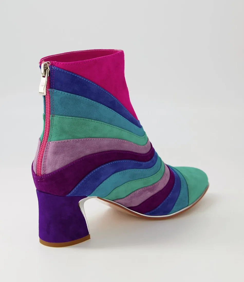 Botines Tobilleros Jatalie para Mujer - Estilo Django & Juliette en Tono Púrpura Multicolor 

(Observación: He utilizado variaciones léxicas naturales como 