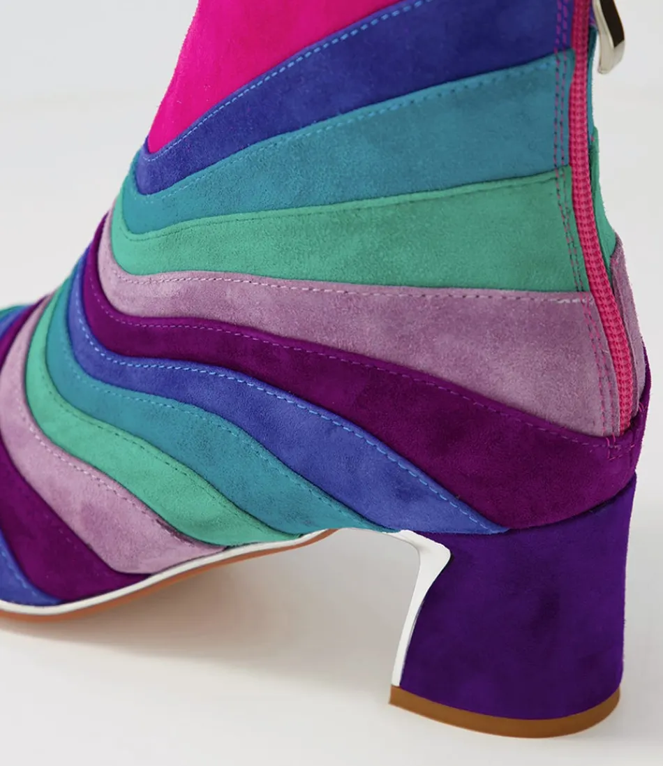 Botines Tobilleros Jatalie para Mujer - Estilo Django & Juliette en Tono Púrpura Multicolor 

(Observación: He utilizado variaciones léxicas naturales como 