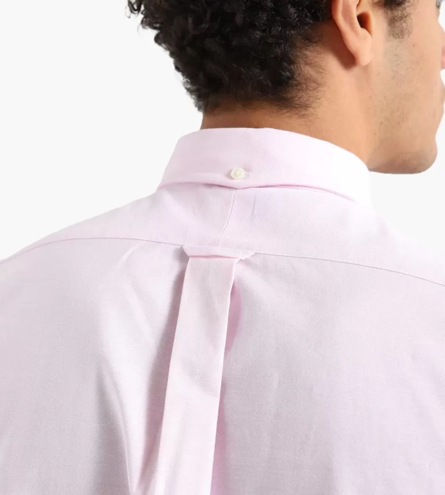 Camisa Rosa J.PRESS con Cuello Botonero - Corte Clásico Casual para Estilo Auténtico