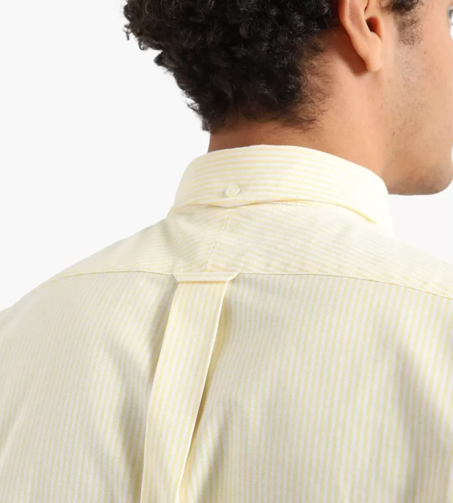 Camisa clásica J.PRESS en amarillo - Corte auténtico y cuello botonero con diseño elegante