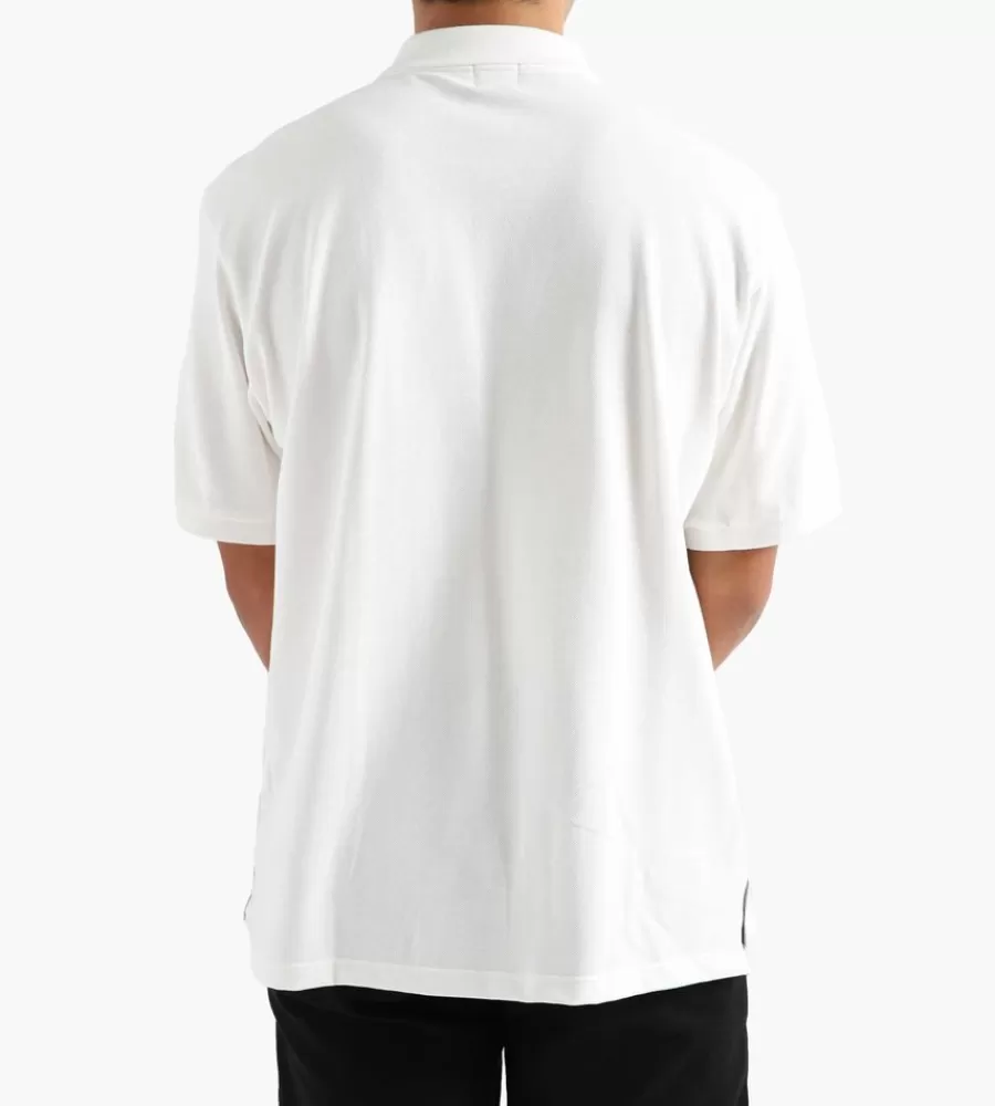 J.PRESS - Camiseta Polo Estival en Algodón Blanco Clásico para Estilo Casual