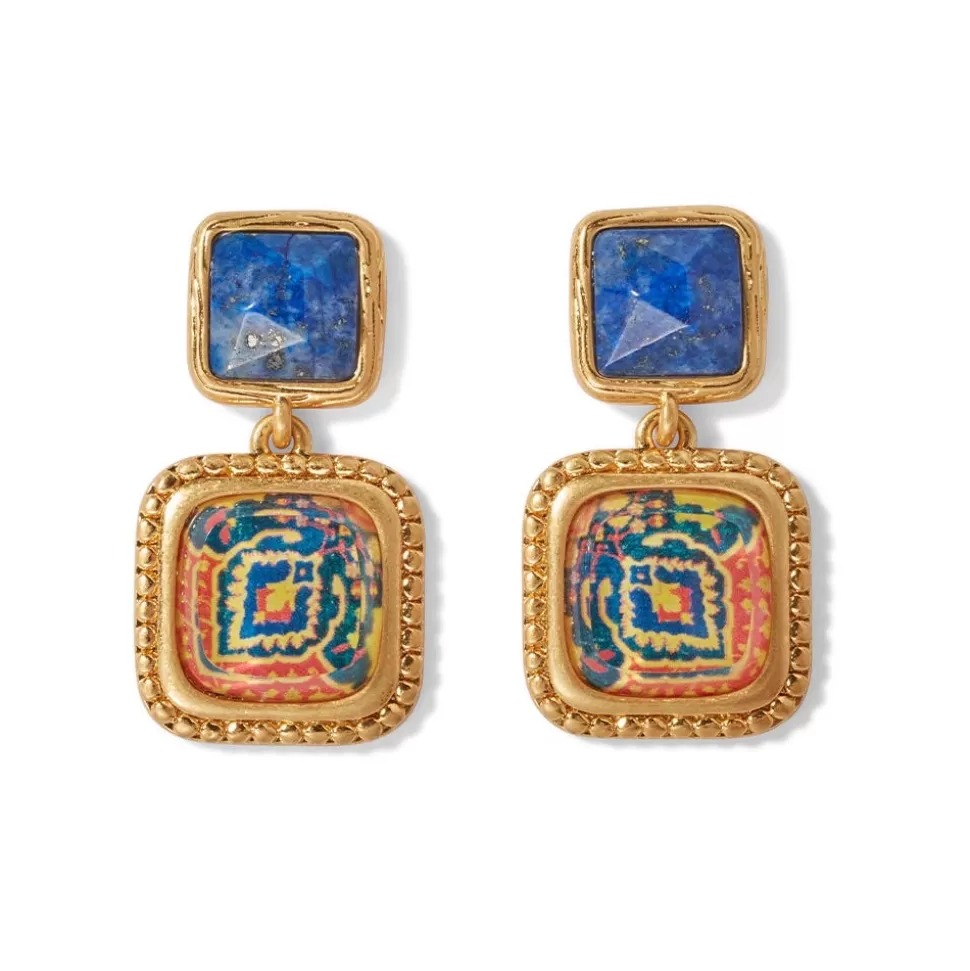 Pendientes Artesanales Inspirados en Alfombras Kashan - Diseño Persa Clásico | The Met Store