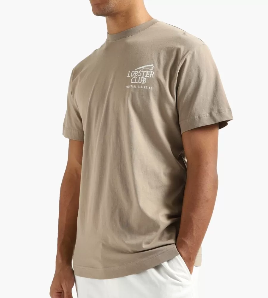 Camiseta LIBERTINE-LIBERTINE - Club de la Langosta Beat en Taupe | Diseño Exclusivo | Estilo Casual | Comodidad Garantizada