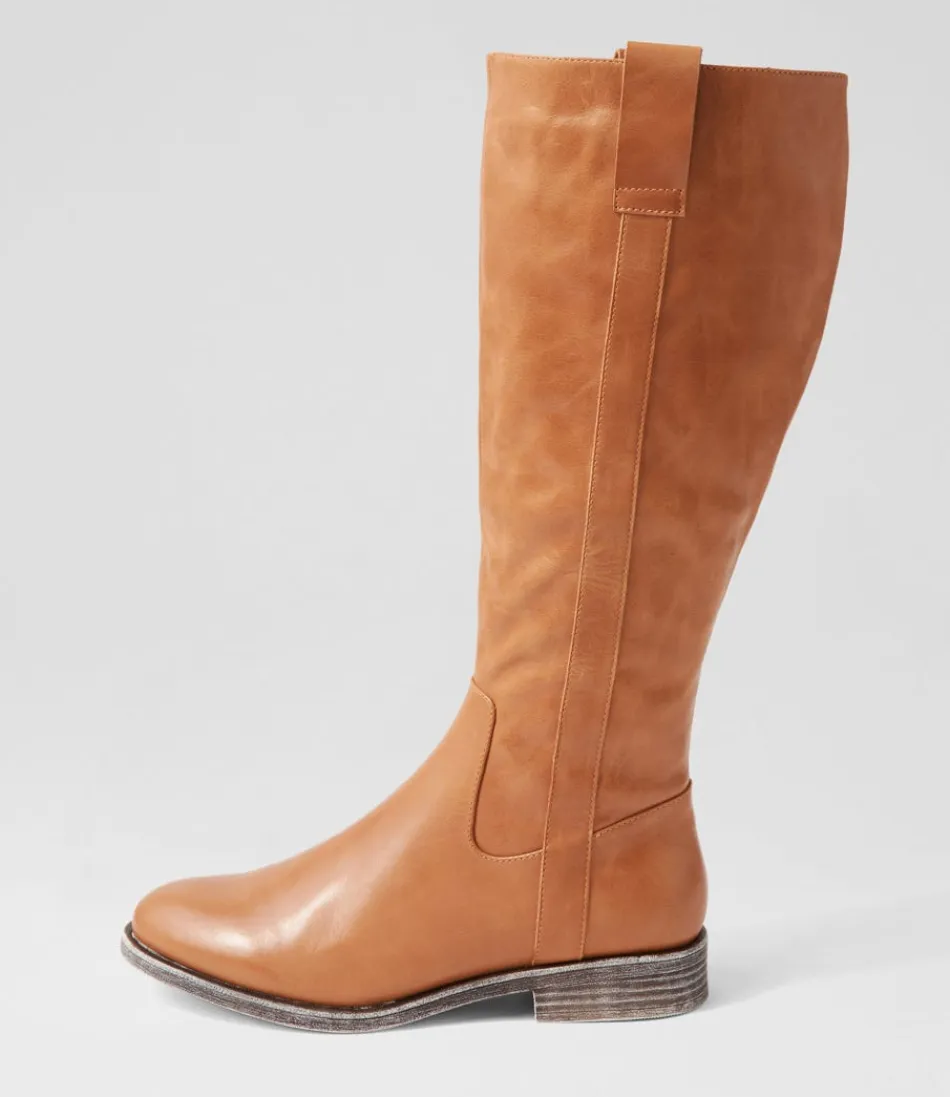 Botas Altas DJANGO y JULIETTE para Mujer - Cuero Mate Beige con Diseño hasta la Rodilla | Estilo Versátil y Confort Premium