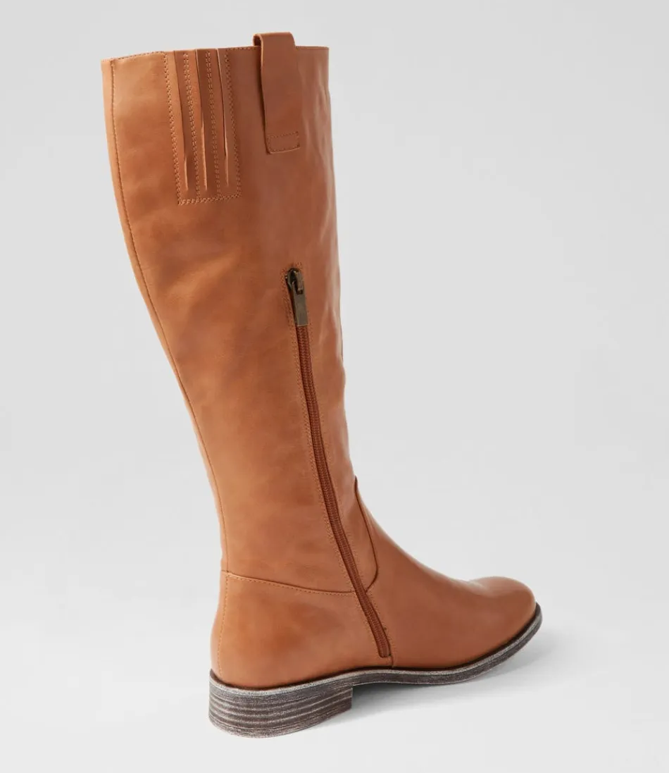 Botas Altas DJANGO y JULIETTE para Mujer - Cuero Mate Beige con Diseño hasta la Rodilla | Estilo Versátil y Confort Premium