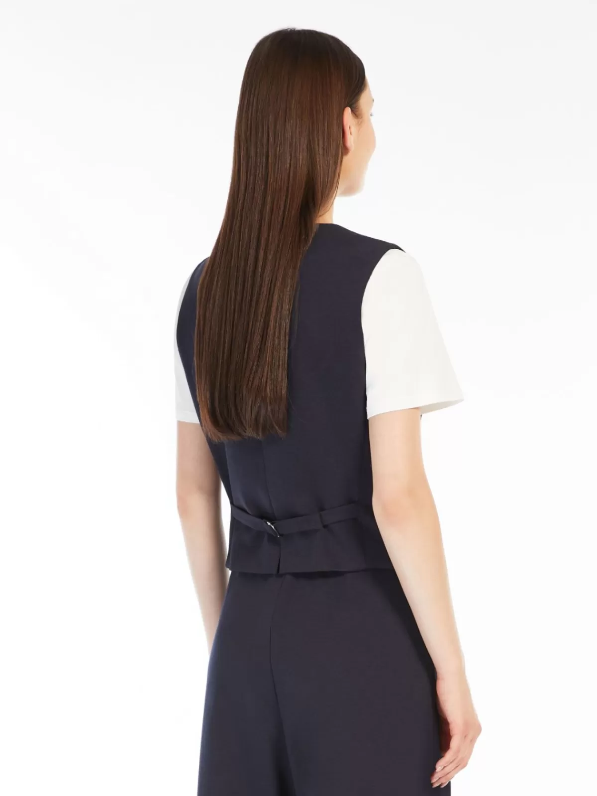 Chalecos y Chaquetas Elegantes de Max Mara - Jersey acanalado Milano en azul marino | Colección Otoño-Invierno | Ajuste Perfecto