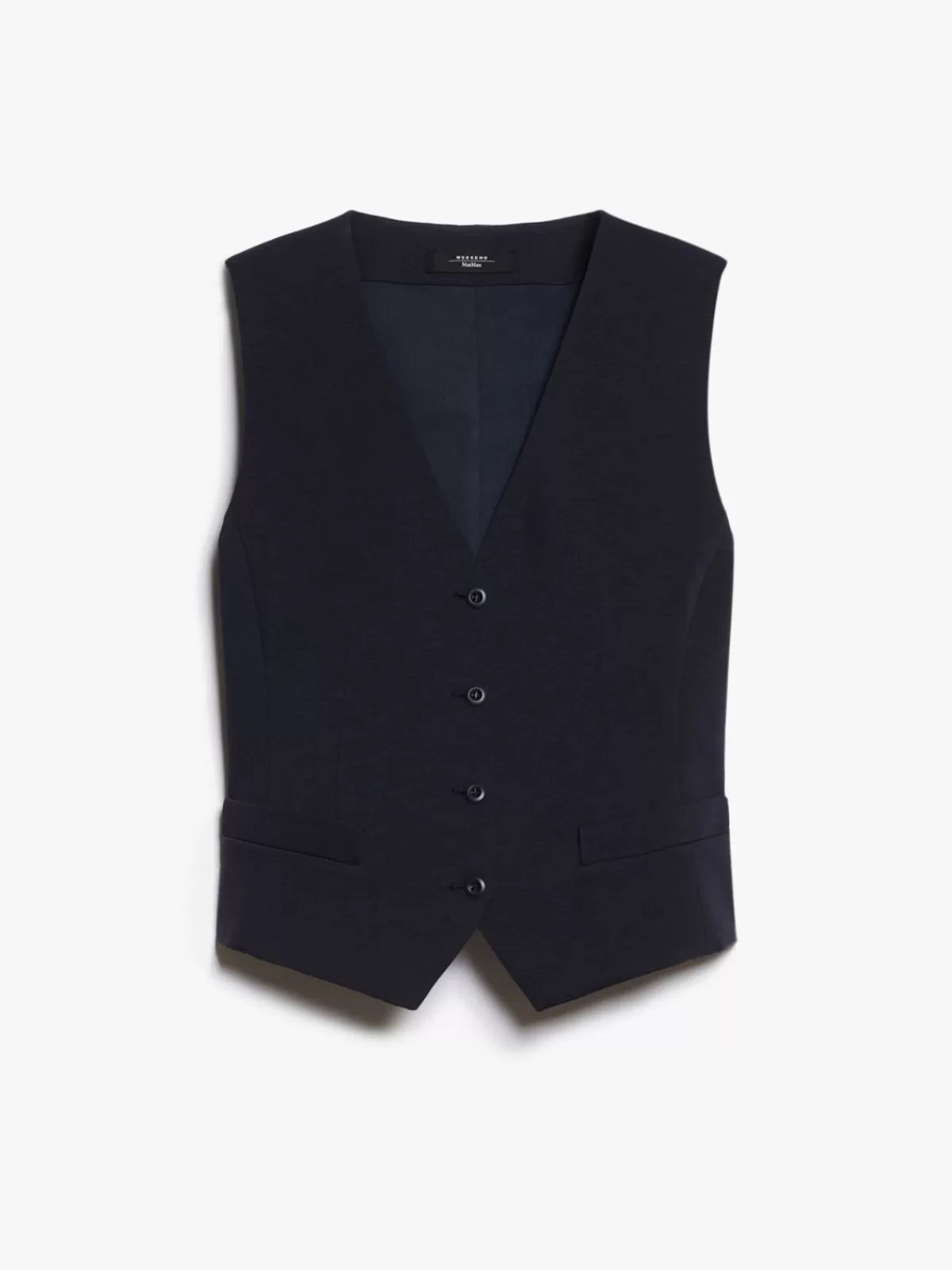 Chalecos y Chaquetas Elegantes de Max Mara - Jersey acanalado Milano en azul marino | Colección Otoño-Invierno | Ajuste Perfecto