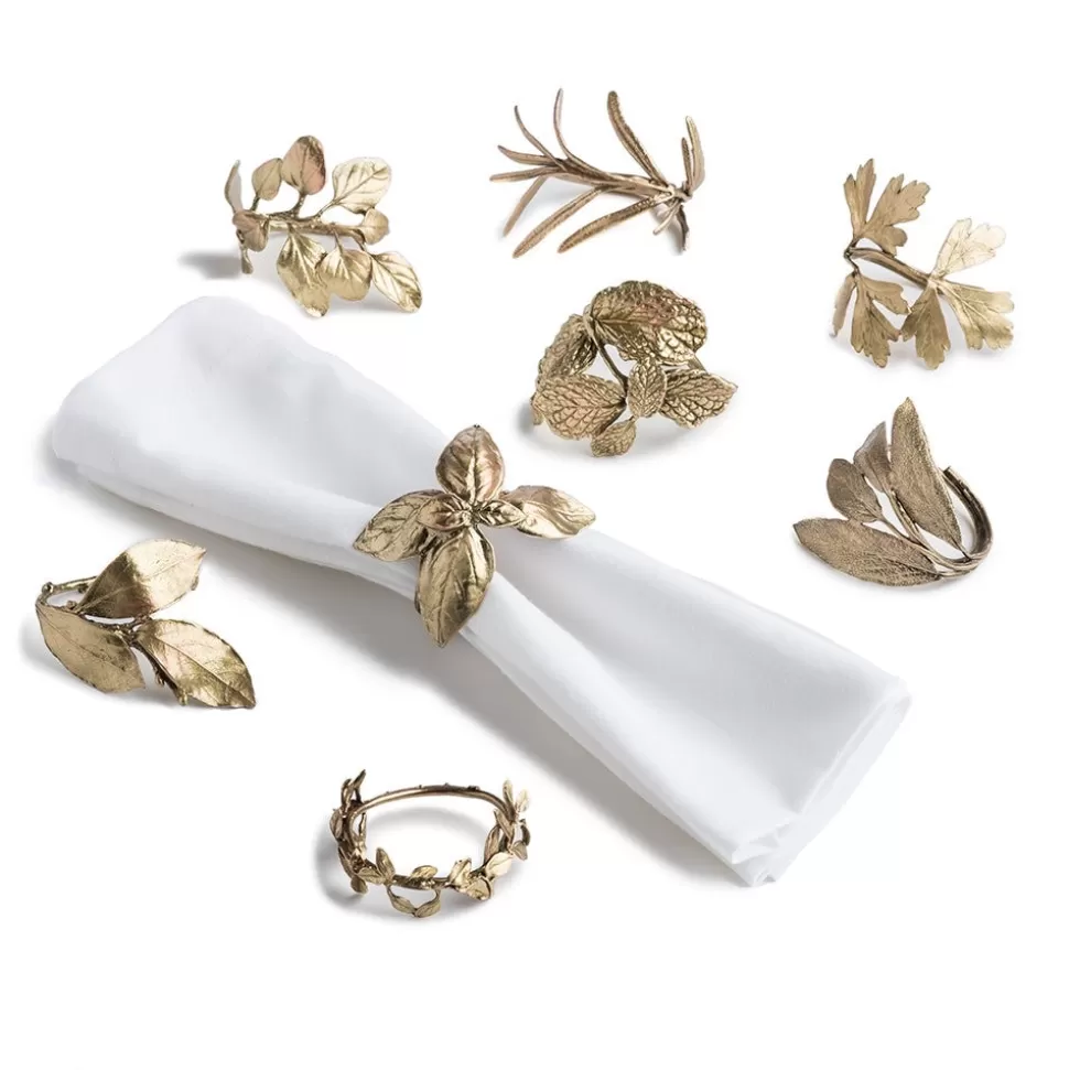 The Met Store - Juego de Portaservilletas con Hierbas Aromáticas, Diseño Artesanal para Tu Mesa