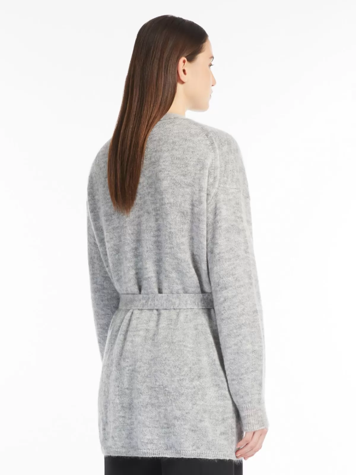 Cárdigans de Angora MAX&MAra | Tejido premium en tono Gris Núbes - Abrigo liviano para looks elegantes