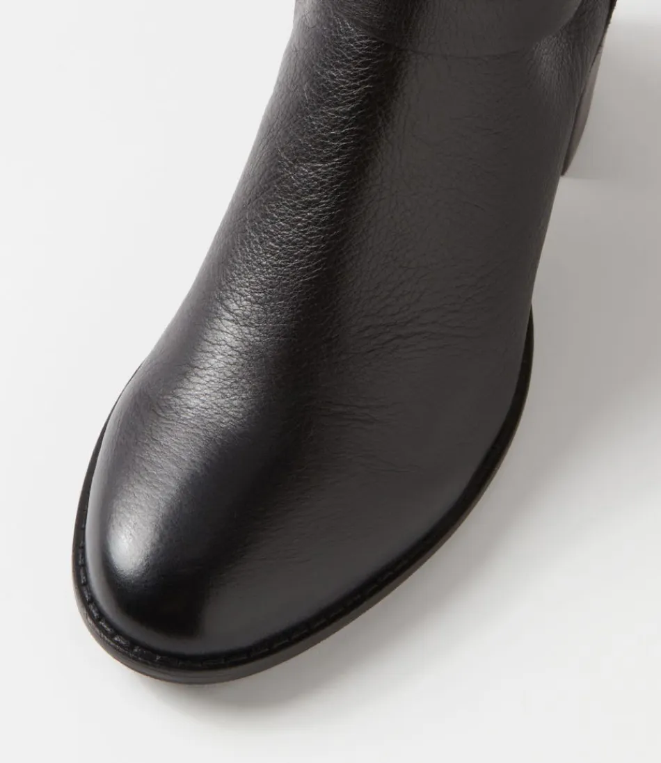 Botas DJANGO y JULIETTE Morry - Cuero Negro Elegantes para Mujer, Altas hasta la Rodilla con Diseño Moderno