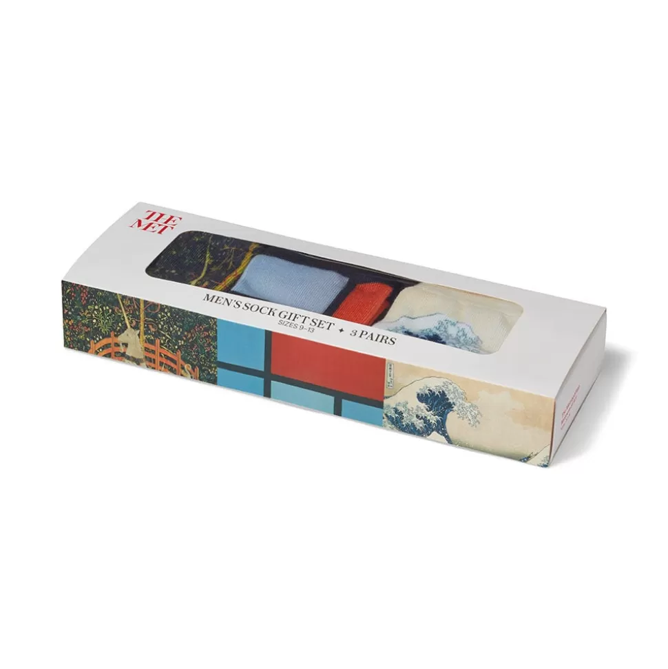 Calcetines de Caballero en Caja Regalo - Colección Especial del Museo Met 

Accesorios Elegantes: Pack Premium de Medias con Presentación de Lujo para Hombres 

(Edición Exclusiva Tienda del Met)
