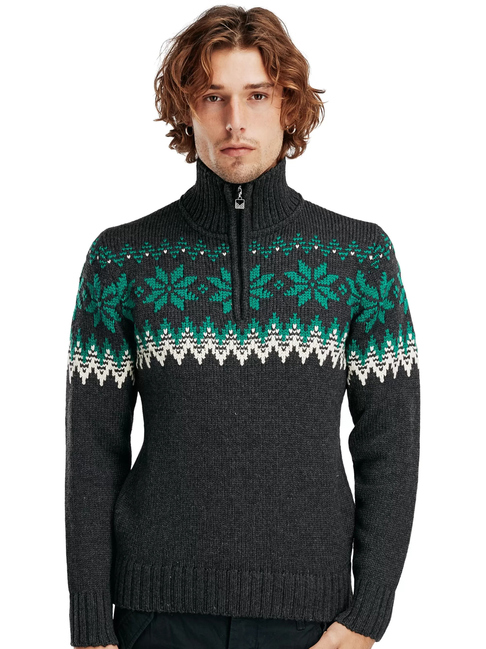 Jersey Masculino Myking de Lana Merino - Diseño Noruego Dale of Norway - Abrigo Premium para Invierno