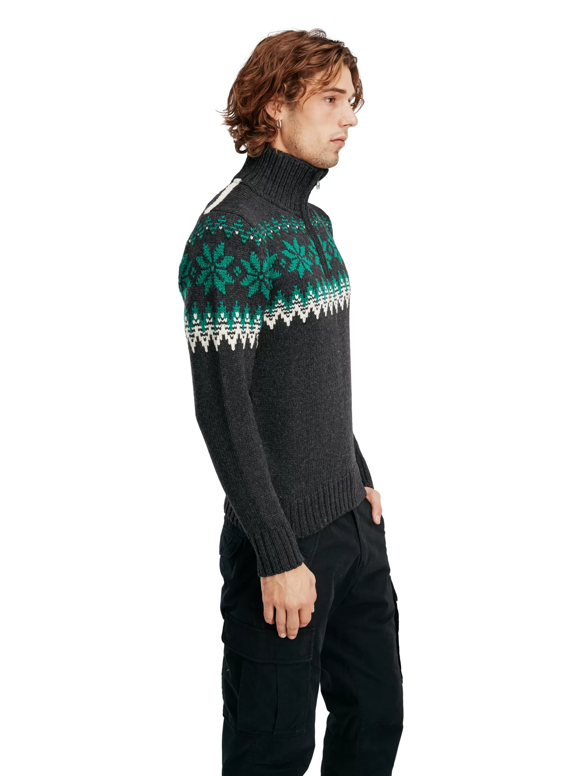 Jersey Masculino Myking de Lana Merino - Diseño Noruego Dale of Norway - Abrigo Premium para Invierno