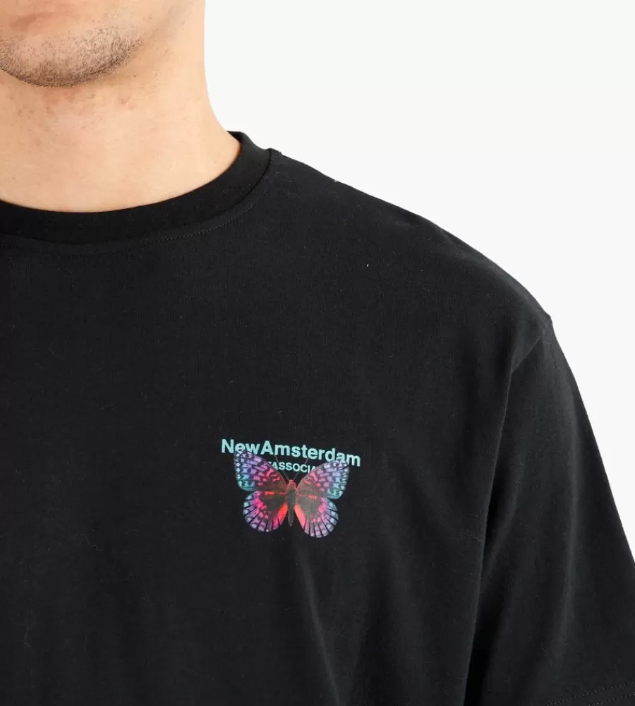 Camiseta Issoria Negra | Estilo Urbano New Amsterdam Surf Club
