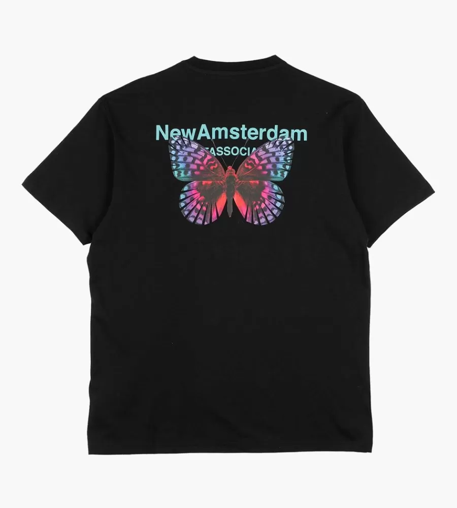 Camiseta Issoria Negra | Estilo Urbano New Amsterdam Surf Club
